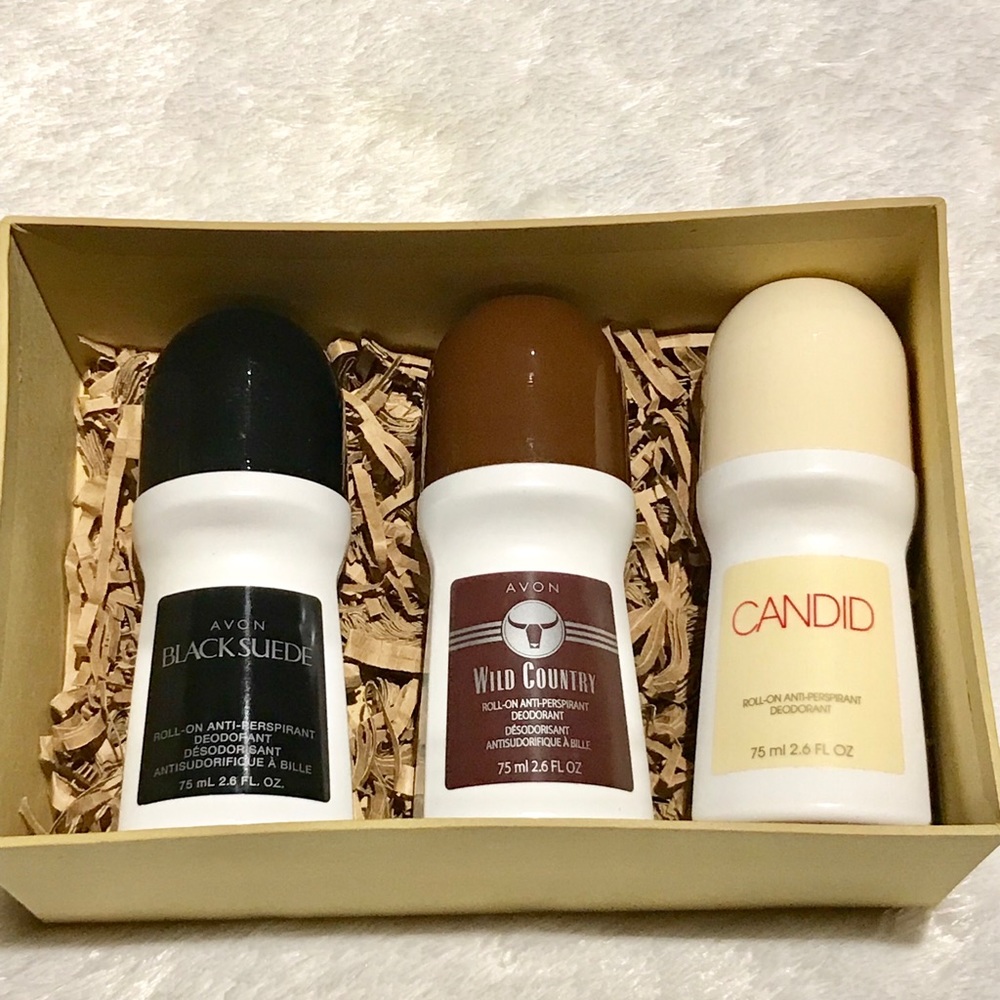 💕Deodorant Avon Unisex’s Set 3 pcs+ Free Gift 🎁